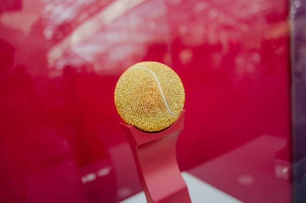 TENNIS - WTA, Tennis Damen Upper Austria Ladies Linz LINZ,AUSTRIA,07.APR.26 - TENNIS - WTA Tour, Upper Austria Ladies Linz. Image shows the trophy.  GEPAxpictures xAlexanderxSolc