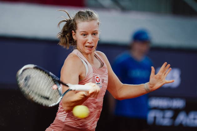 TENNIS - WTA, Tennis Damen Upper Austria Ladies Linz LINZ,AUSTRIA,07.APR.26 - TENNIS - WTA Tour, Upper Austria Ladies Linz. Image shows Sinja Kraus (AUT).  GEPAxpictures xAlexanderxSolc