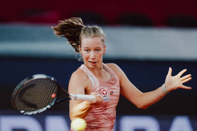 TENNIS - WTA, Tennis Damen Upper Austria Ladies Linz LINZ,AUSTRIA,07.APR.26 - TENNIS - WTA Tour, Upper Austria Ladies Linz. Image shows Sinja Kraus (AUT).  GEPAxpictures xAlexanderxSolc