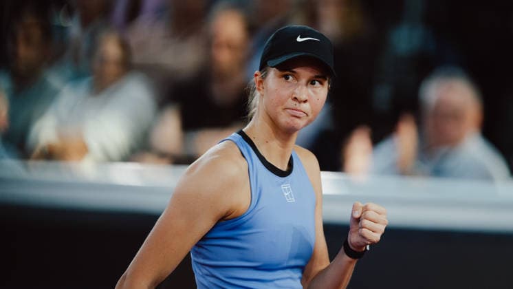 TENNIS - WTA, Tennis Damen Upper Austria Ladies Linz LINZ,AUSTRIA,07.APR.26 - TENNIS - WTA Tour, Upper Austria Ladies Linz. Image shows the rejoicing of Lilli Tagger (AUT).  GEPAxpictures xAlexanderxSolc