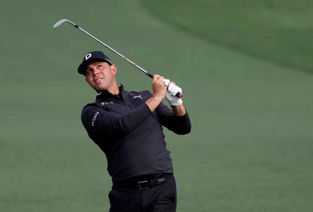 Gary Woodland hits a shot to the 2nd hole during a practice round on the Tuesday before The Masters Tournament at Augusta National Golf Club on Tuesday, April 7, 2026 in Augusta, Georgia.  AUG20260407109 JOHNxANGELILLO
