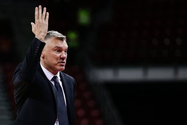 Fenerbahce head coach Sar?nas Jasikevi?ius during the Euroleague game between Hapoel IBI Tel Aviv vs Fenerbahce Beko Istanbul - Arena 8888 in Sofia, Bulgaria on April 7, 2026  Copyright: xIvanxSxIvanov IPAxSportx xipa-agency.netx xx IPA_73809105 IPA_Agency_IPA73809105