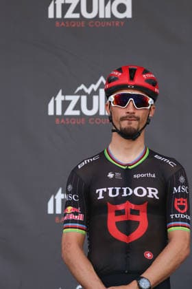 07-04-2026 Itzulia Basque Country; Tappa 02 Pamplona - Cuevas De Mendukilo; 2026, Tudor; Alaphilippe, Julian; Pamplona; 