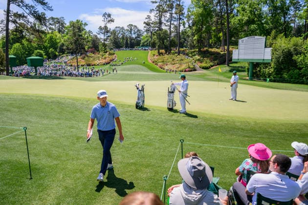 260407 Kristoffer Reitan of Norway during a practice round prior to the 2026 Masters Golf Tournament on April 7, 2026 in Augusta Photo Petter Arvidson BILDBYRAN kod PA PA1191 golf masters bbeng the masters augusta norge  Copyright: PETTERxARVIDSON BB260407PA001