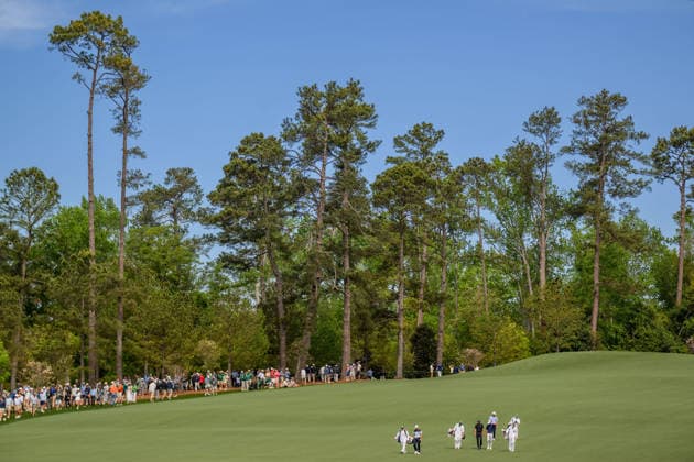 260407 Kristoffer Reitan of Norway and Viktor Hovland of Norway during a practice round prior to the 2026 Masters Golf Tournament on April 7, 2026 in Augusta Photo Petter Arvidson BILDBYRAN kod PA PA1191 golf masters bbeng the masters augusta norge  Copyright: PETTERxARVIDSON BB260407PA005