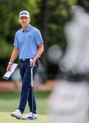 260407 Kristoffer Reitan of Norway during a practice round prior to the 2026 Masters Golf Tournament on April 7, 2026 in Augusta Photo Petter Arvidson BILDBYRAN kod PA PA1191 golf masters bbeng the masters augusta norge  Copyright: PETTERxARVIDSON BB260407PA006