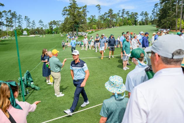 260407 Viktor Hovland of Norway during a practice round prior to the 2026 Masters Golf Tournament on April 7, 2026 in Augusta Photo Petter Arvidson BILDBYRAN kod PA PA1191 golf masters bbeng the masters augusta norge  Copyright: PETTERxARVIDSON BB260407PA007