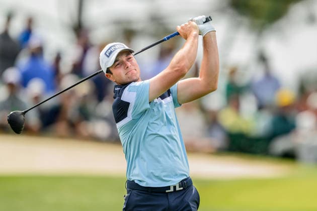 260407 Viktor Hovland of Norway during a practice round prior to the 2026 Masters Golf Tournament on April 7, 2026 in Augusta Photo Petter Arvidson BILDBYRAN kod PA PA1191 golf masters bbeng the masters augusta norge  Copyright: PETTERxARVIDSON BB260407PA012