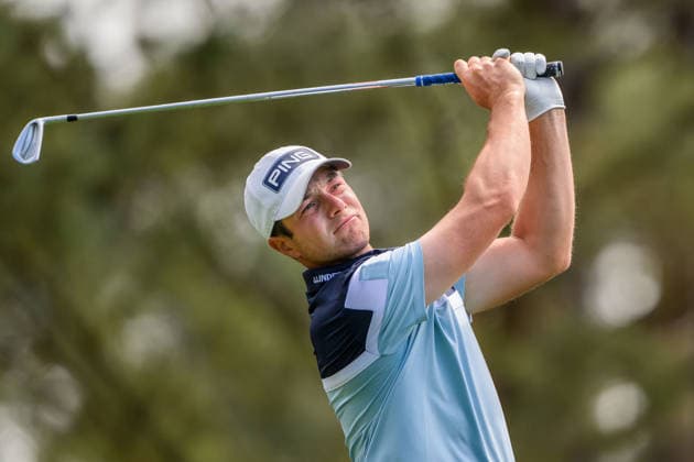 260407 Viktor Hovland of Norway during a practice round prior to the 2026 Masters Golf Tournament on April 7, 2026 in Augusta Photo Petter Arvidson BILDBYRAN kod PA PA1191 golf masters bbeng the masters augusta norge  Copyright: PETTERxARVIDSON BB260407PA017