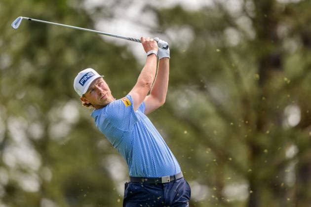 260407 Kristoffer Reitan of Norway during a practice round prior to the 2026 Masters Golf Tournament on April 7, 2026 in Augusta Photo Petter Arvidson BILDBYRAN kod PA PA1191 golf masters bbeng the masters augusta norge  Copyright: PETTERxARVIDSON BB260407PA018