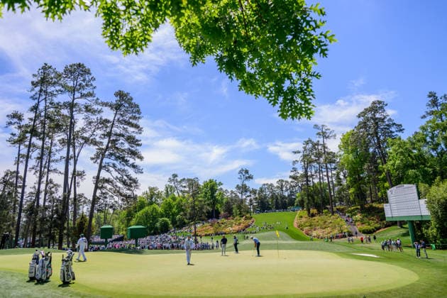 260407 Kristoffer Reitan of Norway and Viktor Hovland of Norway during a practice round prior to the 2026 Masters Golf Tournament on April 7, 2026 in Augusta Photo Petter Arvidson BILDBYRAN kod PA PA1191 golf masters bbeng the masters augusta norge  Copyright: PETTERxARVIDSON BB260407PA030