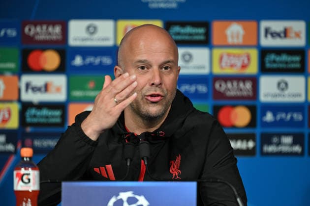 Ahead of PSG v Liverpool - UEFA Champions League PARIS, FRANCE - APRIL 07: Liverpool F.C. Manager Arne Slot speaks during a press conference, PK, Pressekonferenz ahead of the UEFA Champions League 2025 26 Quarter-finals 1st leg match, between Paris Saint-Germain and Liverpool F.C. at Parc des Princes Stadium in Paris, France on April 07, 2026. Mustafa Yalçin Anadolu Paris France. Editorial use only. Please get in touch for any other usage.  Copyright: x2026xAnadoluxMustafaxYalcÄ±nx