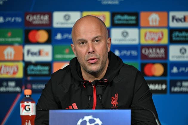 Ahead of PSG v Liverpool - UEFA Champions League PARIS, FRANCE - APRIL 07: Liverpool F.C. Manager Arne Slot speaks during a press conference, PK, Pressekonferenz ahead of the UEFA Champions League 2025 26 Quarter-finals 1st leg match, between Paris Saint-Germain and Liverpool F.C. at Parc des Princes Stadium in Paris, France on April 07, 2026. Mustafa Yalçin Anadolu Paris France. Editorial use only. Please get in touch for any other usage.  Copyright: x2026xAnadoluxMustafaxYalcÄ±nx