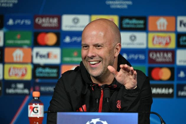 Ahead of PSG v Liverpool - UEFA Champions League PARIS, FRANCE - APRIL 07: Liverpool F.C. Manager Arne Slot speaks during a press conference, PK, Pressekonferenz ahead of the UEFA Champions League 2025 26 Quarter-finals 1st leg match, between Paris Saint-Germain and Liverpool F.C. at Parc des Princes Stadium in Paris, France on April 07, 2026. Mustafa Yalçin Anadolu Paris France. Editorial use only. Please get in touch for any other usage.  Copyright: x2026xAnadoluxMustafaxYalcÄ±nx