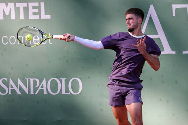 Dino PRIZMIC (CRO) during ATP, Tennis Herren Challenger Monza, International Tennis match in Monza, Italy, April 07 2026  Copyright: xRobertaxCorradin IPAxSportx xipa-agency.netx xx IPA_73808820 IPA_Agency_IPA73808820