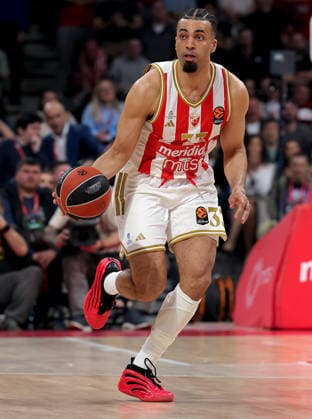 Crvena Zvezda v Paris Basketball, Euroleague, season 2025 2026, round 36 Belgrade, Serbia. 7th April, 2026. Crvena Zvezda s Jordan Nwora during Euroleague basketball match between Crvena Zvezda (Red Star) and Paris on April 7. 2026. in Belgrade, Serbia. Belgrade Serbia Copyright: xPedjaxMilosavljevic STARSPORTx