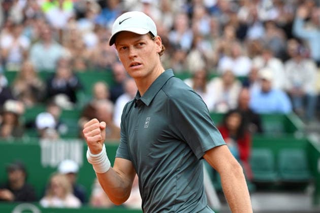 JANNIK SINNER, Italy, Italia, Monte Carlo Rolex Master 2026, azione, action, single shot, esultanza, jubel, joy, celebration TENNIS ROLEX MONTE-CARLO MASTERS 2026