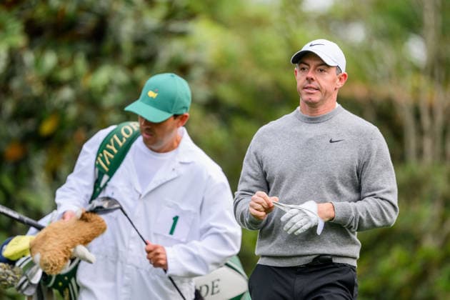 260407 Rory McIlroy of Northern Ireland during a practice round prior to the 2026 Masters Golf Tournament on April 7, 2026 in Augusta Photo Petter Arvidson BILDBYRAN kod PA PA1191 golf masters bbeng the masters augusta  Copyright: PETTERxARVIDSON BB260407PA043
