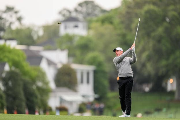 260407 Rory McIlroy of Northern Ireland during a practice round prior to the 2026 Masters Golf Tournament on April 7, 2026 in Augusta Photo Petter Arvidson BILDBYRAN kod PA PA1191 golf masters bbeng the masters augusta  Copyright: PETTERxARVIDSON BB260407PA037