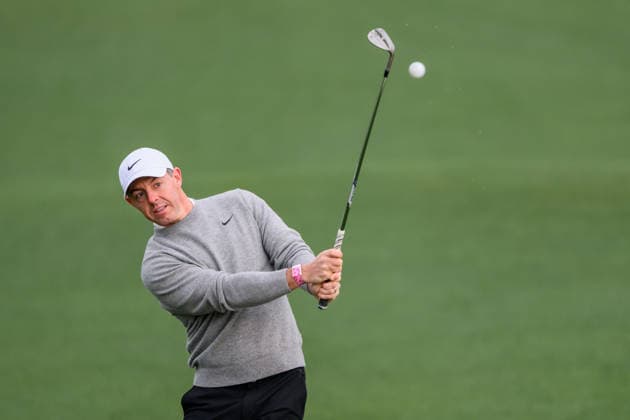260407 Rory McIlroy of Northern Ireland during a practice round prior to the 2026 Masters Golf Tournament on April 7, 2026 in Augusta Photo Petter Arvidson BILDBYRAN kod PA PA1191 golf masters bbeng the masters augusta  Copyright: PETTERxARVIDSON BB260407PA045