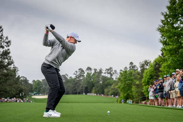 260407 Rory McIlroy of Northern Ireland during a practice round prior to the 2026 Masters Golf Tournament on April 7, 2026 in Augusta Photo Petter Arvidson BILDBYRAN kod PA PA1191 golf masters bbeng the masters augusta  Copyright: PETTERxARVIDSON BB260407PA066