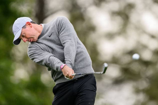 260407 Rory McIlroy of Northern Ireland during a practice round prior to the 2026 Masters Golf Tournament on April 7, 2026 in Augusta Photo Petter Arvidson BILDBYRAN kod PA PA1191 golf masters bbeng the masters augusta  Copyright: PETTERxARVIDSON BB260407PA057