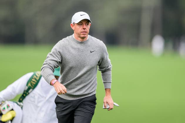 260407 Rory McIlroy of Northern Ireland during a practice round prior to the 2026 Masters Golf Tournament on April 7, 2026 in Augusta Photo Petter Arvidson BILDBYRAN kod PA PA1191 golf masters bbeng the masters augusta  Copyright: PETTERxARVIDSON BB260407PA064