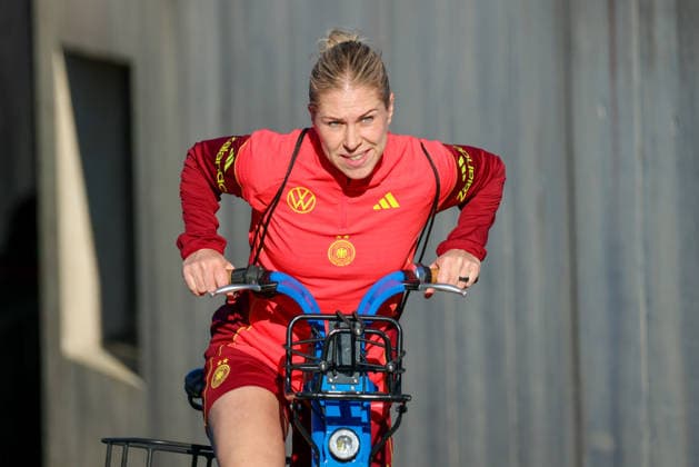 Herzogenaurach, Germany 07 April 2026 Media training session for the German womens national soccer team in preparation for the World Cup qualifiers Pictured Copyright: HMBxMedia MadeleinexFantini