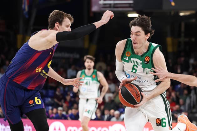 April 7, 2026, Barcelona, Barcelona, Spain: Cedi Osman of Panathinaikos Aktor Athens in action during the EuroLeague Regular Season Round 36 match played between FC Barcelona, Barca and Panathinaikos Aktor Athens at Palau Blaugrana on April 07, 2026 in Barcelona, Spain. Barcelona Spain - ZUMAa181 20260407_zaa_a181_214 Copyright: xJavierxBorregox