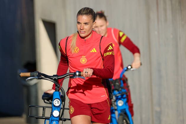 Herzogenaurach, Germany 07 April 2026 Media training session for the German womens national soccer team in preparation for the World Cup qualifiers Pictured Copyright: HMBxMedia MadeleinexFantini