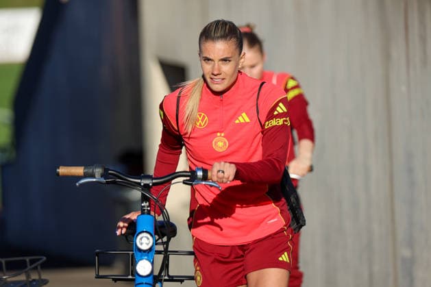 Herzogenaurach, Germany 07 April 2026 Media training session for the German womens national soccer team in preparation for the World Cup qualifiers Pictured Copyright: HMBxMedia MadeleinexFantini