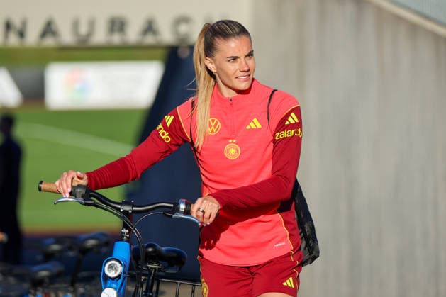 Herzogenaurach, Germany 07 April 2026 Media training session for the German womens national soccer team in preparation for the World Cup qualifiers Pictured Copyright: HMBxMedia MadeleinexFantini