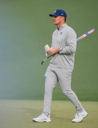 260407 Bryson DeChambeau of the United States during a practice round prior to the 2026 Masters Golf Tournament on April 7, 2026 in Augusta Photo Petter Arvidson BILDBYRAN kod PA PA1191 golf masters bbeng the masters augusta  Copyright: PETTERxARVIDSON BB260407PA077