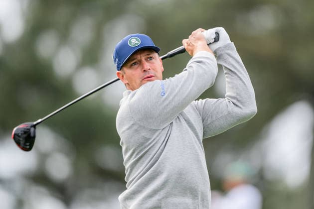 260407 Bryson DeChambeau of the United States during a practice round prior to the 2026 Masters Golf Tournament on April 7, 2026 in Augusta Photo Petter Arvidson BILDBYRAN kod PA PA1191 golf masters bbeng the masters augusta  Copyright: PETTERxARVIDSON BB260407PA080