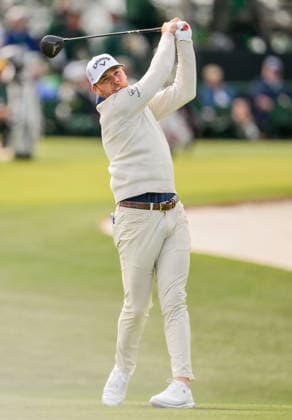 260407 Sam Burns of the United States during a practice round prior to the 2026 Masters Golf Tournament on April 7, 2026 in Augusta Photo Petter Arvidson BILDBYRAN kod PA PA1191 golf masters bbeng the masters augusta  Copyright: PETTERxARVIDSON BB260407PA095