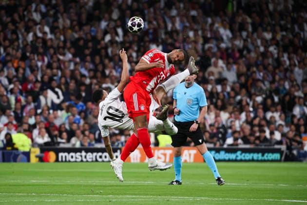 UEFA Champions League 2025 2026 quarter final, Real Madrid FC Bayern Munich, at Estadio Bernabeu in Madrid Spain April 07, 2026, Madrid, Madrid, Spain Kylian Mbappe of Real Madrid during the UEFA Champions League 2025 2026 quarter final, Real Madrid FC Bayern Munich, at Estadio Bernabeu in Madrid Spain Madrid Madrid Madrid Spain Copyright: xAlejandroxMatiasx