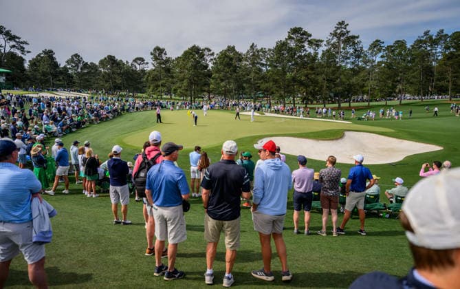 260407 Bubba Watson of the United States and Brooks Koepka of the United States during a practice round prior to the 2026 Masters Golf Tournament on April 7, 2026 in Augusta Photo Petter Arvidson BILDBYRAN kod PA PA1191 golf masters bbeng the masters augusta  Copyright: PETTERxARVIDSON BB260407PA099