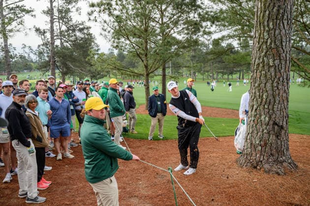 260407 Nicolai Hojgaard of Denmark during a practice round prior to the 2026 Masters Golf Tournament on April 7, 2026 in Augusta Photo Petter Arvidson BILDBYRAN kod PA PA1191 golf masters bbeng the masters augusta  Copyright: PETTERxARVIDSON BB260407PA105