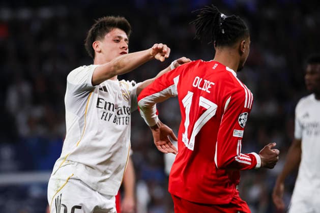 UEFA Champions League 2025 2026 quarter final, Real Madrid FC Bayern Munich, at Estadio Bernabeu in Madrid Spain April 07, 2026, Madrid, Madrid, Spain Arda Guler of Real Madrid during the UEFA Champions League 2025 2026 quarter final, Real Madrid FC Bayern Munich, at Estadio Bernabeu in Madrid Spain Madrid Madrid Madrid Spain Copyright: xAlejandroxMatiasx
