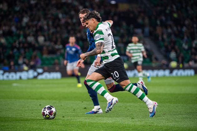 April 7, 2026, Lisbon, Lisbon, Portugal: LISBON, PORTUGAL - APRIL 07: MAXI ARAUJO of Sporting CP is seen on action during the the UEFA Champions League 2025 26 Quarter-Final First Leg match between Sporting Clube de Portugal and Arsenal FC at Estadio Jose Alvalade on April 07, 2026 in Lisbon, Portugal. Sporting CP X Arsenal - UEFA Champions League 2025 26  - ZUMAl192 20260407_zsp_l192_042 Copyright: xMiguelxLemosx