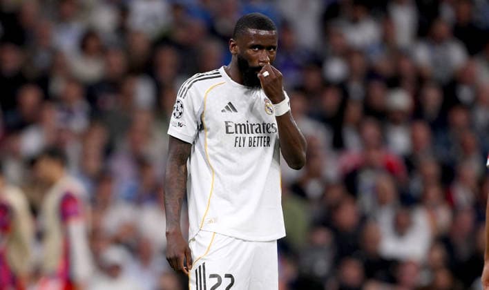 FOOTBALL CHAMPIONS LEAGUE SEASON 2025 2026 Quarter-final first leg 07 04 2026 Real Madrid FC Bayern Munich Antonio Ruediger Real Madrid
