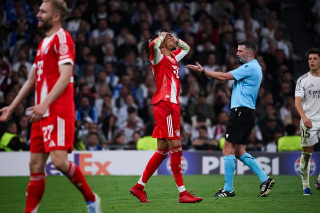 UEFA Champions League 2025 2026 quarter final, Real Madrid FC Bayern Munich, at Estadio Bernabeu in Madrid Spain April 07, 2026, Madrid, Madrid, Spain Olise of Bayern Munich during the UEFA Champions League 2025 2026 quarter final, Real Madrid FC Bayern Munich, at Estadio Bernabeu in Madrid Spain Madrid Spain Madrid Spain Copyright: xAlejandroxMatiasx