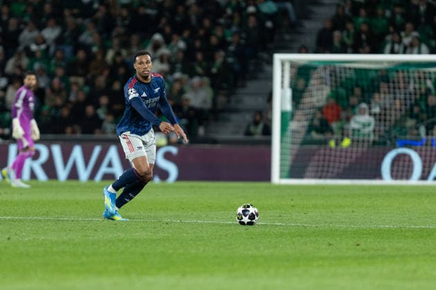 April 7, 2026, Lisbon, Lisbon, Portugal: Arsenal defender from Brazil GABRIEL MAGALHAES (6) in action during the game for the 1st Leg of the Quarter-Finals for the UEFA Champions League between Sporting and Arsenal at Estadio Jose de Alvalade Lisbon Portugal - ZUMAs359 20260407_zsp_s359_014 Copyright: xAlexandrexdexSousax