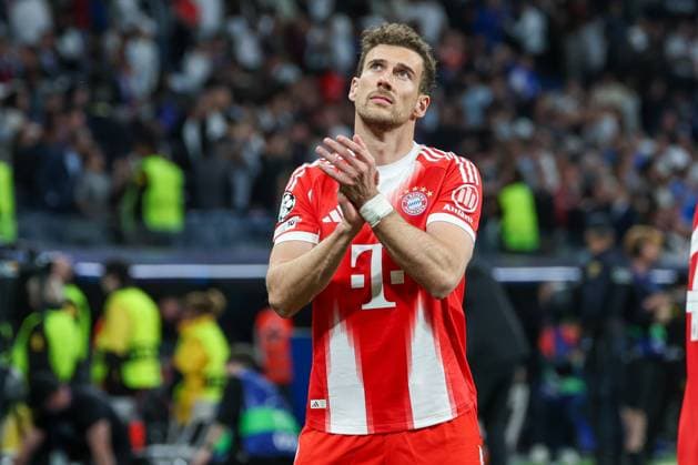 Leon Goretzka 8 FC Bayern Muenchen celebrates victory with the fans, Real Madrid vs FC Bayern Muenchen, Football, Men, UEFA Champions League, Season 2025 2026, Quarter Final First Leg Quarter Finals 1st Leg , 07 04 2026 Madrid Madrid Spain Copyright: xkolbert-press MartinxAgüerax