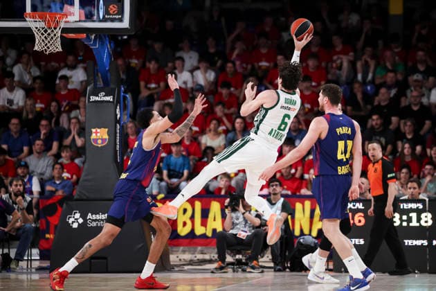 April 7, 2026, Barcelona, Barcelona, Spain: Cedi Osman of Panathinaikos Aktor Athens in action during the EuroLeague Regular Season Round 36 match played between FC Barcelona, Barca and Panathinaikos Aktor Athens at Palau Blaugrana on April 07, 2026 in Barcelona, Spain. FC Barcelona V Panathinaikos Aktor Athens - Euroleague 2025 2026  - ZUMAa181 20260407_zaa_a181_488 Copyright: xJavierxBorregox