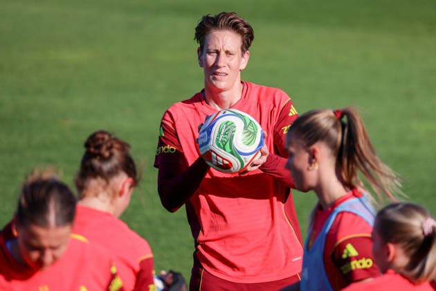Herzogenaurach, Germany 07 April 2026 Open media training session for the German womens national soccer team in preparation for the World Cup qualifiers Pictured Copyright: HMBxMedia MadeleinexFantini