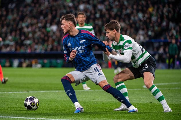 April 7, 2026, Lisbon, Lisbon, Portugal: LISBON, PORTUGAL - APRIL 07: BEN WHITE of Arsenal is seen on action during the the UEFA Champions League 2025 26 Quarter-Final First Leg match between Sporting Clube de Portugal and Arsenal FC at Estadio Jose Alvalade on April 07, 2026 in Lisbon, Portugal. Sporting CP X Arsenal - UEFA Champions League 2025 26  - ZUMAl192 20260407_zsp_l192_060 Copyright: xMiguelxLemosx