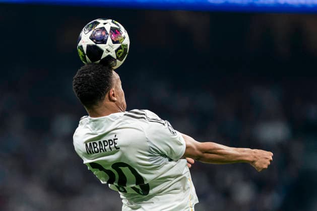 REAL MADRID CF v BAYERN MUNCHEN. CHAMPIONS LEAGUE 2025 2026. QUARTER FINALS. 1ST LEG MATCH. UEFA Champions league Real Madrid v Bayern Munchen - Real Madrid CF s Kylian Mbappe during Champions League Quarter-finals, first leg match. April 7, 2026. (ALTERPHOTOS Tomas Garrido) MadridSpain  Copyright: xTomasxGarridox