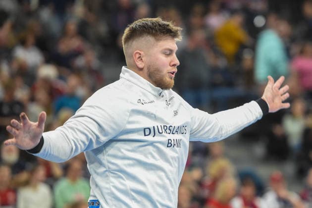 Handball I Men I Season 2025 2026 I EHF European League I Playoffs I Second leg I SG Flensburg Handewitt Skanderborg Aarhus Handball I 07 04 2026 Simon Sejr Jensen 1, SAH Copyright: xLobeca JanxKirschnerx
