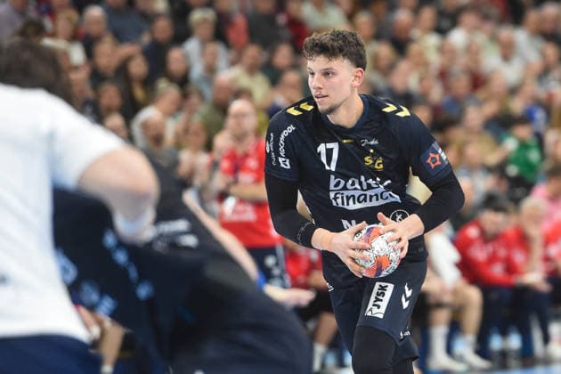 Handball I Men I Season 2025 2026 I EHF European League I Playoffs I Second leg I SG Flensburg Handewitt Skanderborg Aarhus Handball I 07 04 2026 Marko Grgic 17, SG Flensburg Handewitt Copyright: xLobeca JanxKirschnerx